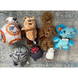 Walt Disney Star Wars Plush Stuffed Animal Bundle Lot